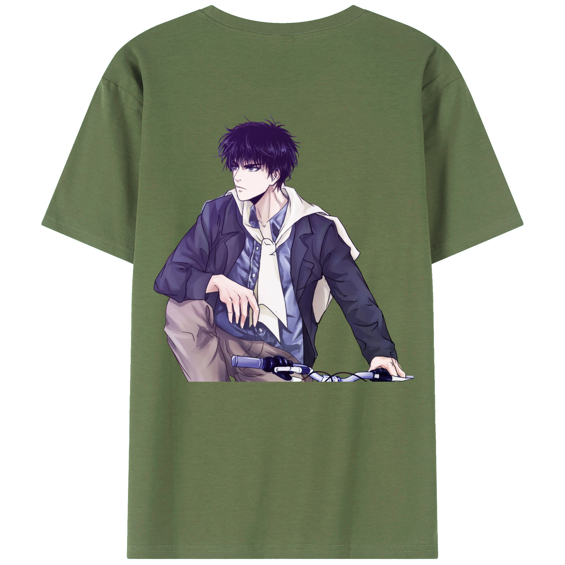 （画像用） SLAM DUNK／スラムダンク 綿100％ メンズ半袖Tシャツ（バックプリント） 通気性